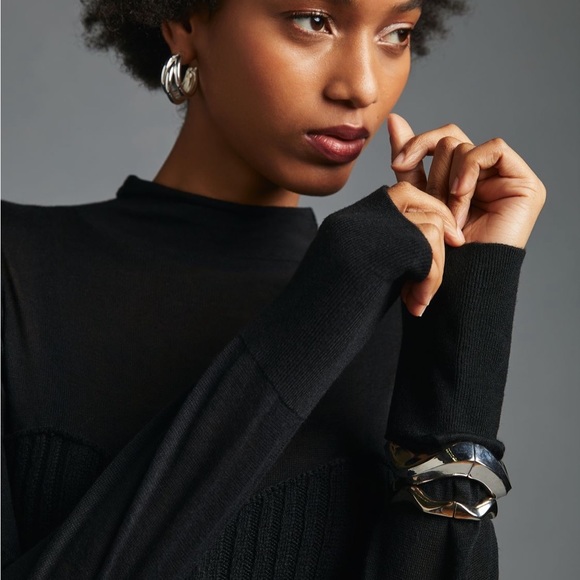 ✨ Anthropologie Turtleneck Sweater Dress Sz S - Picture 3 of 5